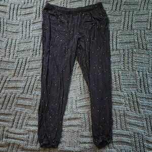 Soma, Sleepwear Pants, Black w/ Gold Stars, M